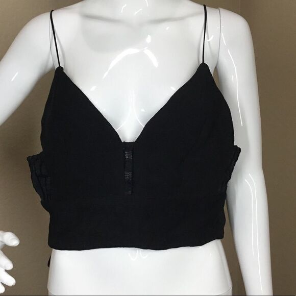 STOREE Crop Top With Lace Detail (C1) - Picture 1 of 8
